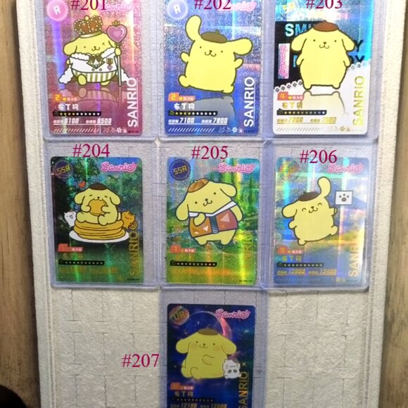 Sanrio Pompompurin Wave 6 Booser Set - 6 Piece With Top Load Sleeve - Picture 9 of 9